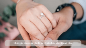 Nhẫn cầu hôn vàng 18k