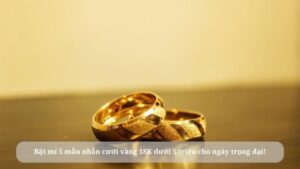 nhẫn cưới vàng 18k dưới 5 triệu
