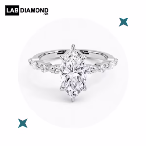 Nhẫn cầu hôn marquise accents